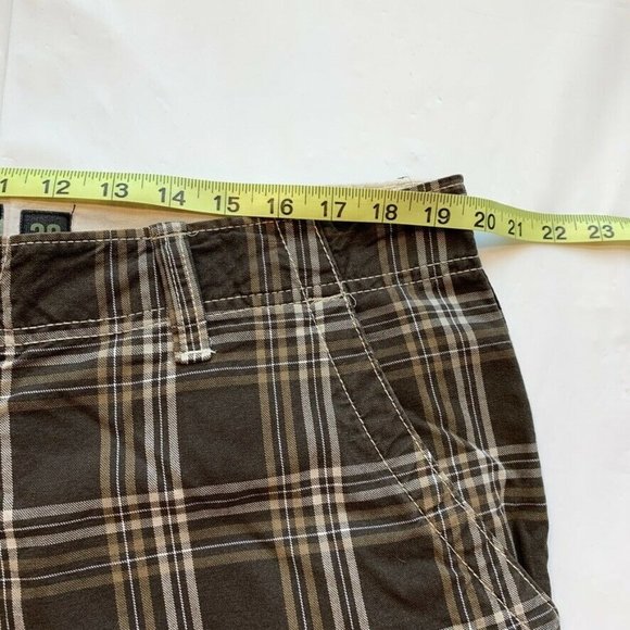 Old Navy Cargo Shorts Mens‎ 38 (39) Relaxed Madras Plaid Long Hiking Outdoor Y2K - Picture 8 of 12